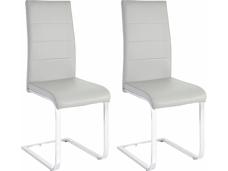 Josy Stuhl 2er-Pack Grau