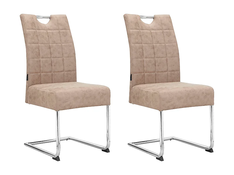 Osaka | Chaise de salle à manger 2 Pack Beige