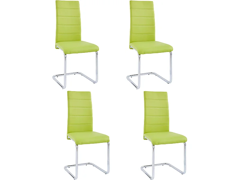 Silla 4 PK Verde Cromo