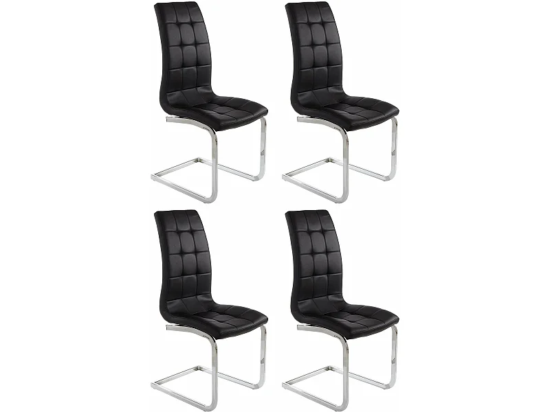 Pack de 4 sillas Lola Negro