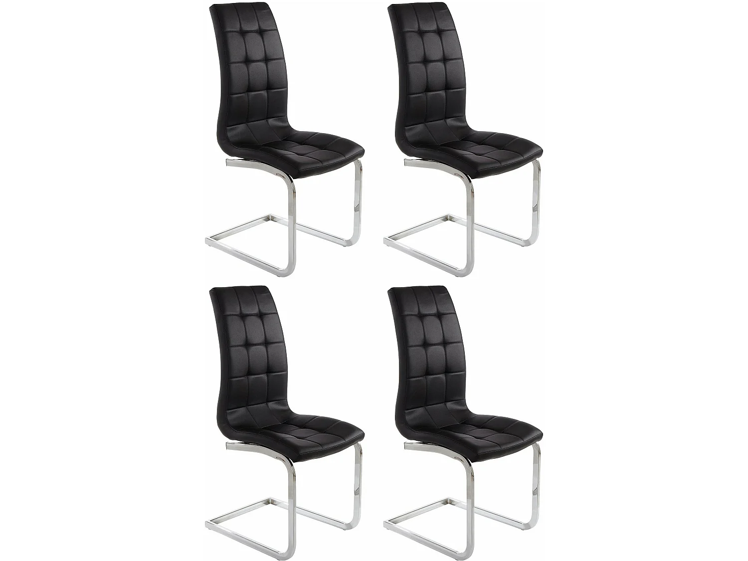 Lola Stoel 4pack Zwart