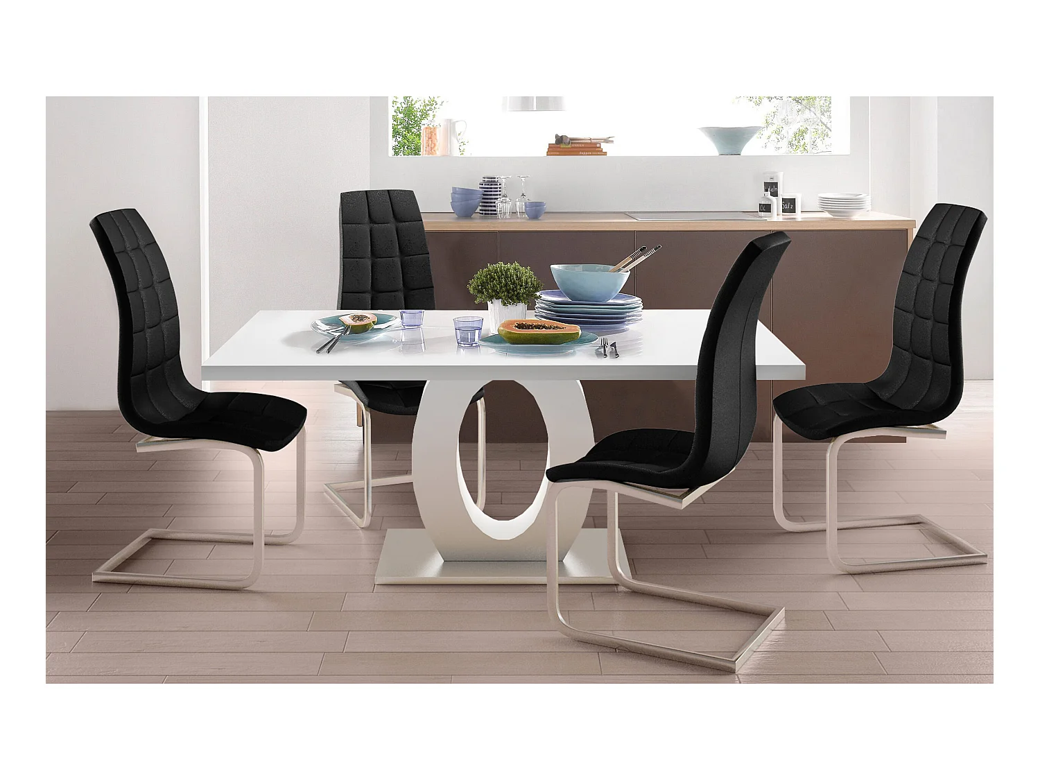 Lola Stoel 4pack Zwart