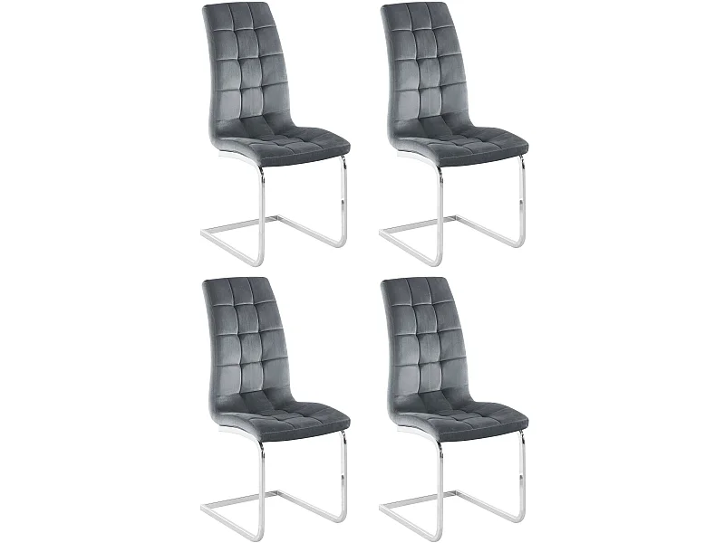 Pack de 4 sillas Lola gris