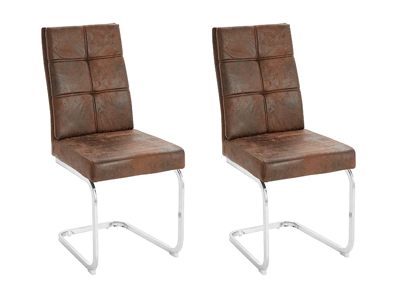 Lale Stoel 2pk Bruin