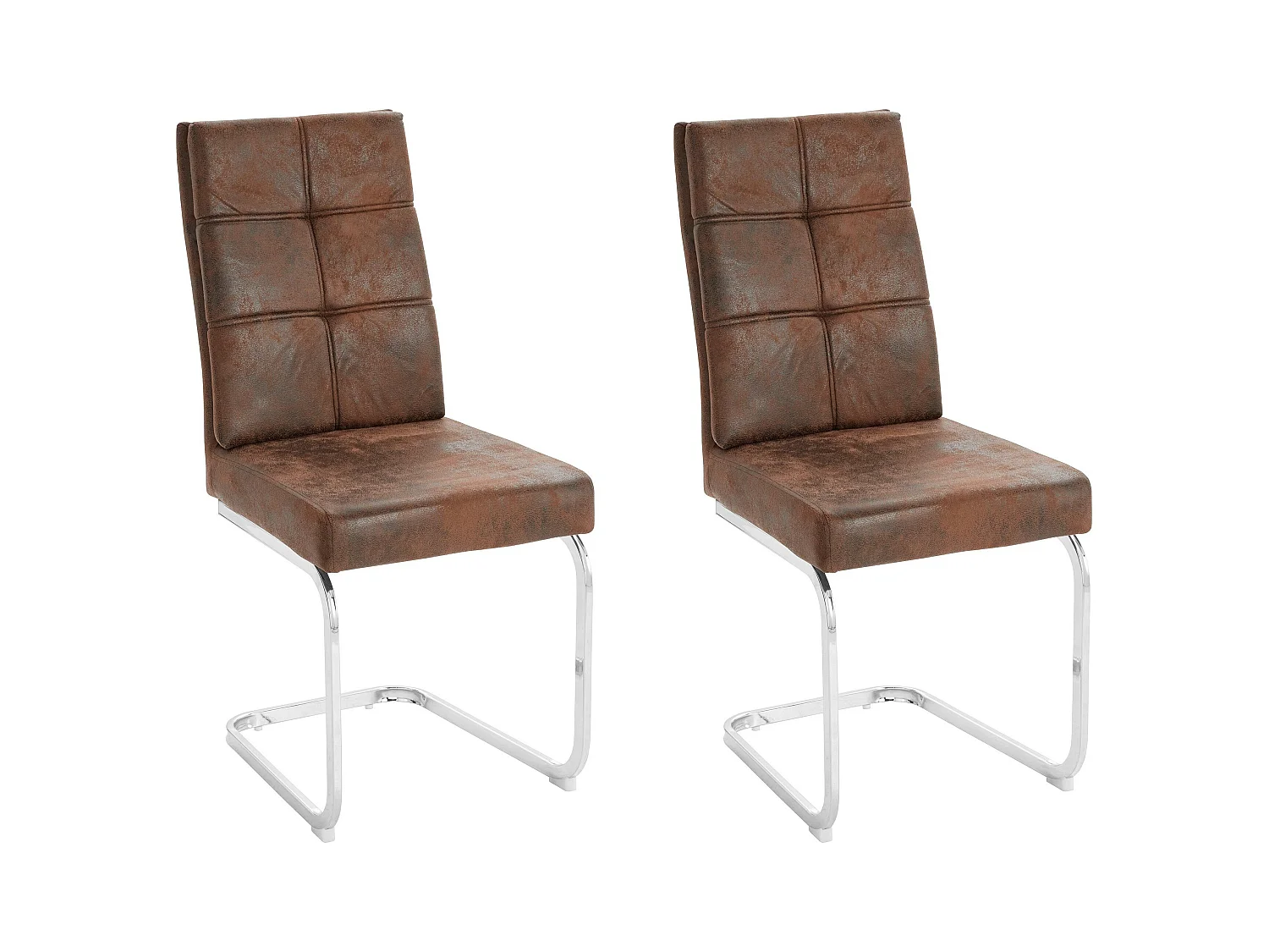 Juego de 2 sillas Lale marrón