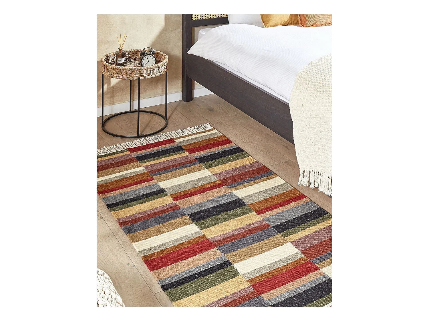 Vloerkleed kelim meerkleurig 80 x 150 cm MUSALER