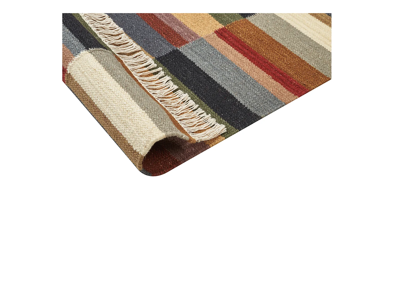 Vloerkleed kelim meerkleurig 80 x 150 cm MUSALER