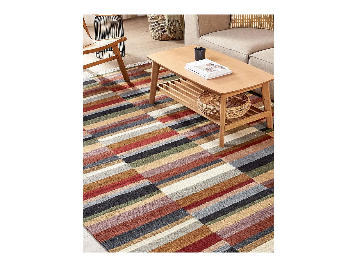 Tapis MUSALER Multicolore 200 x 300 cm Laine Kilim