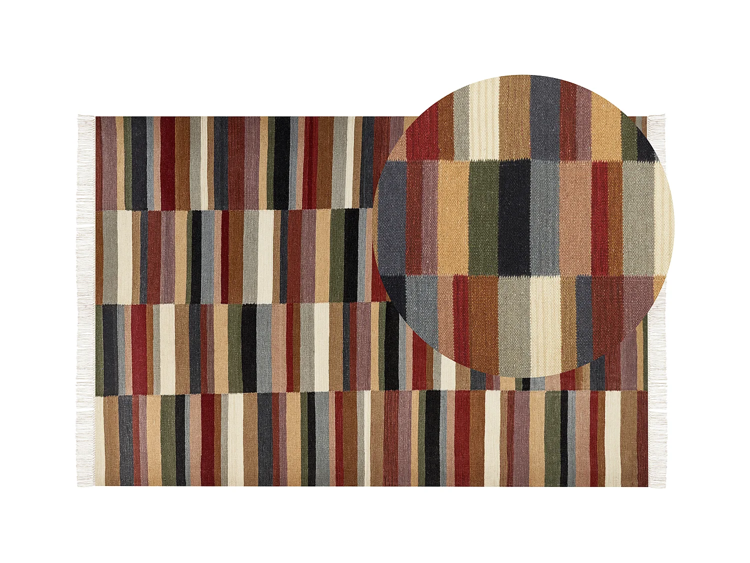Tapis MUSALER Multicolore 200 x 300 cm Laine Kilim