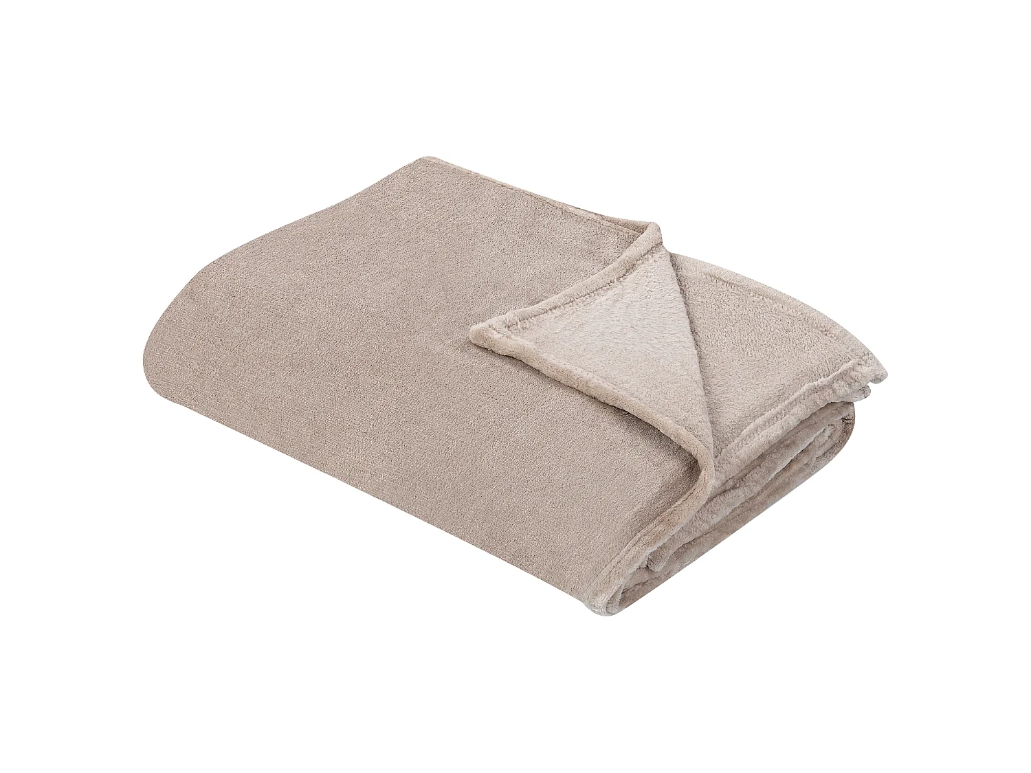 Flauschige Kuscheldecke beige 150 x 200 cm Wohndecke Überwurf Modern Bayburt