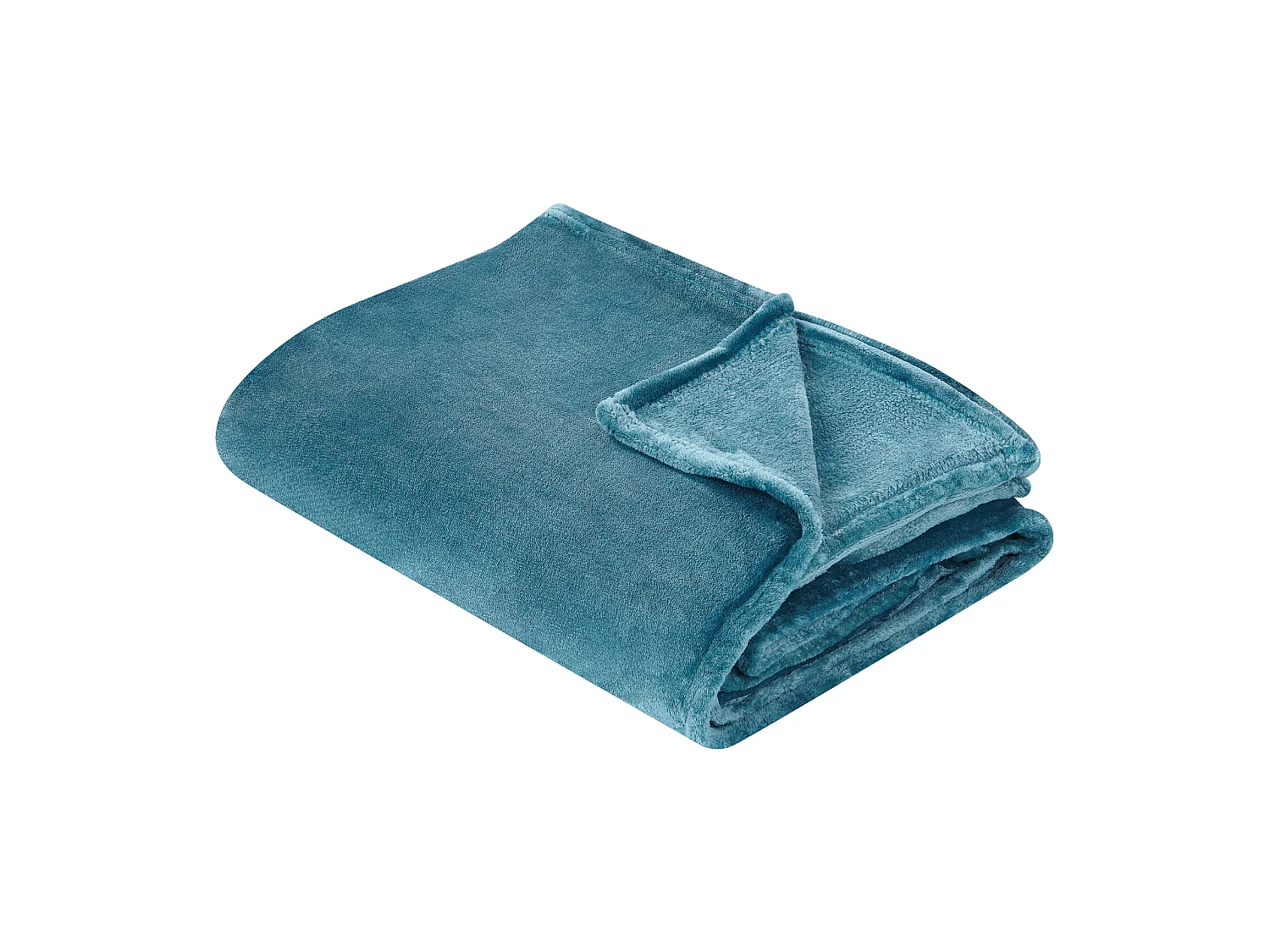 Flauschige Kuscheldecke blau 150 x 200 cm Wohndecke Überwurf Modern Bayburt