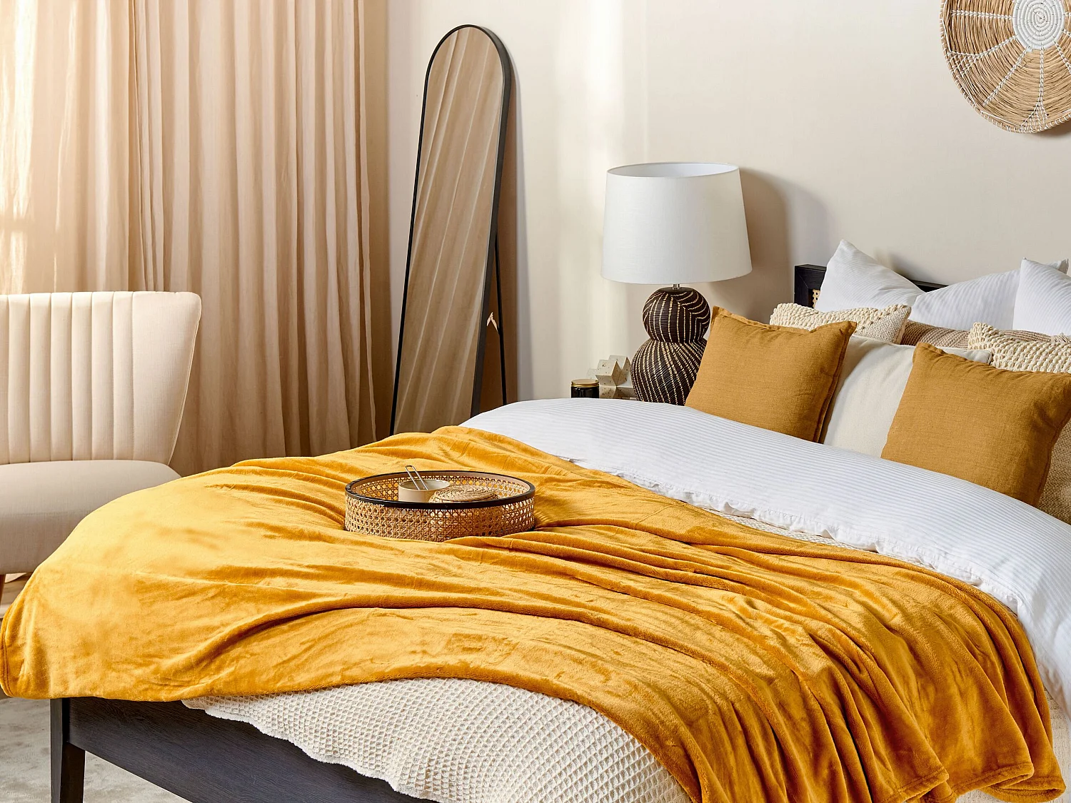 Coperta BAYBURT 150 x 200 cm Arancione