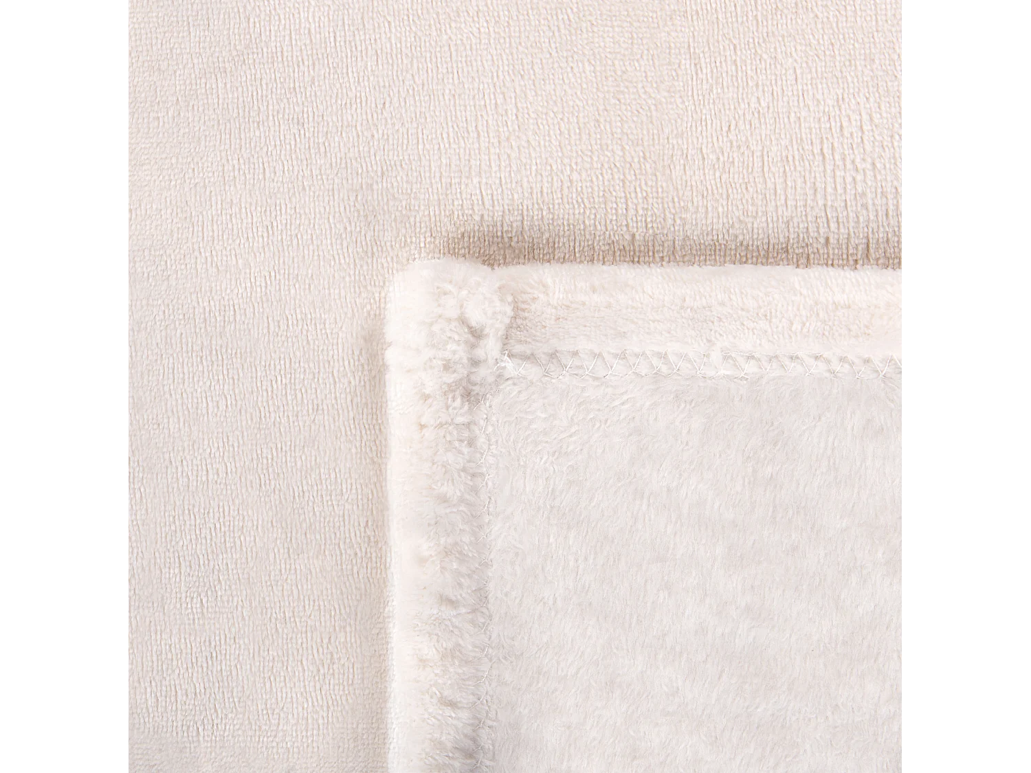 Manta BAYBURT 150 x 200 cm Blanco crema