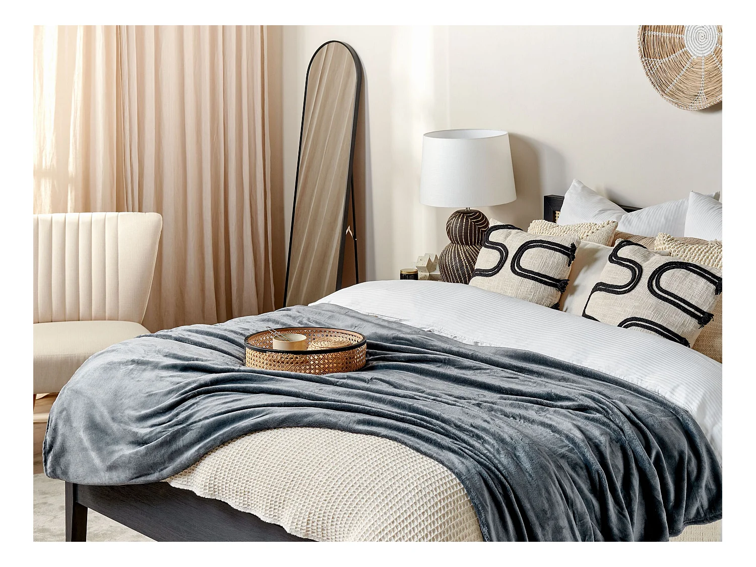 Coperta BAYBURT 150 x 200 cm Grigio