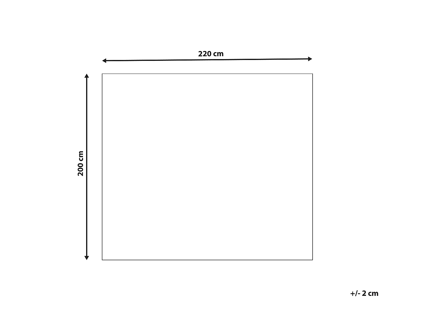 Manta BAYBURT 200 x 220 cm Negro