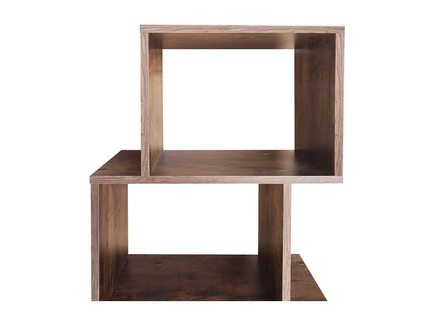 Bibliothèque zigzag - 5 niveaux - effet bois vintage - Kaliopsi