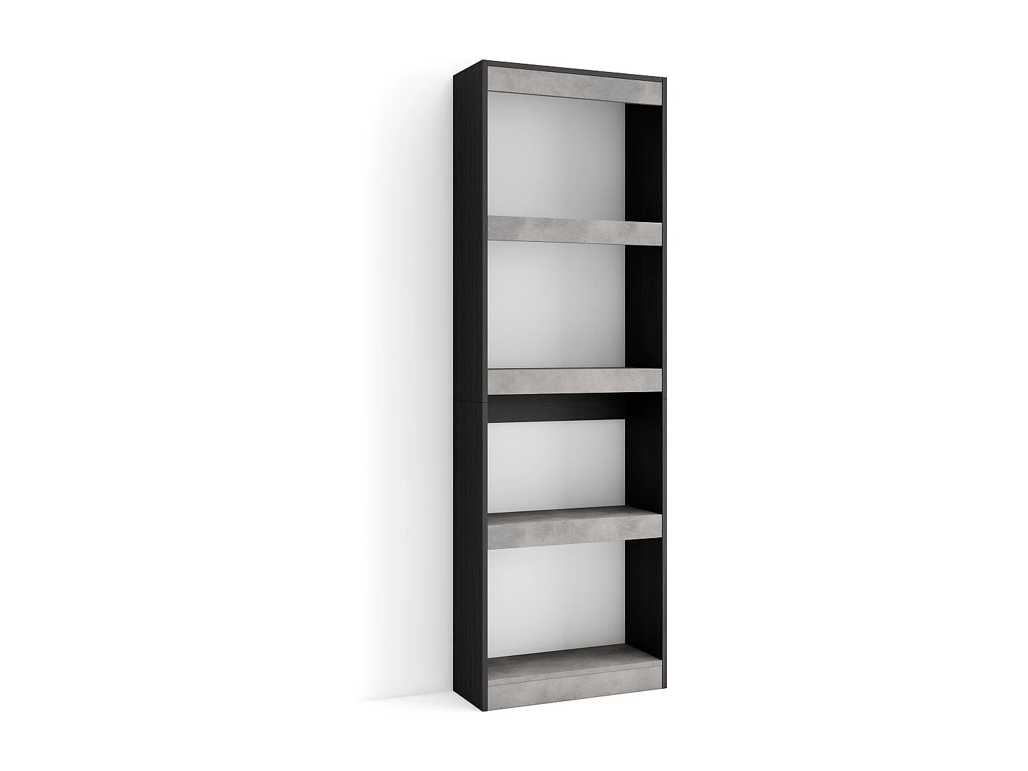 Boekenkast, Boekenplank, 60x25x186cm, Woonkamer, Eetkamer, Bureau, Kantoorplank, Cement