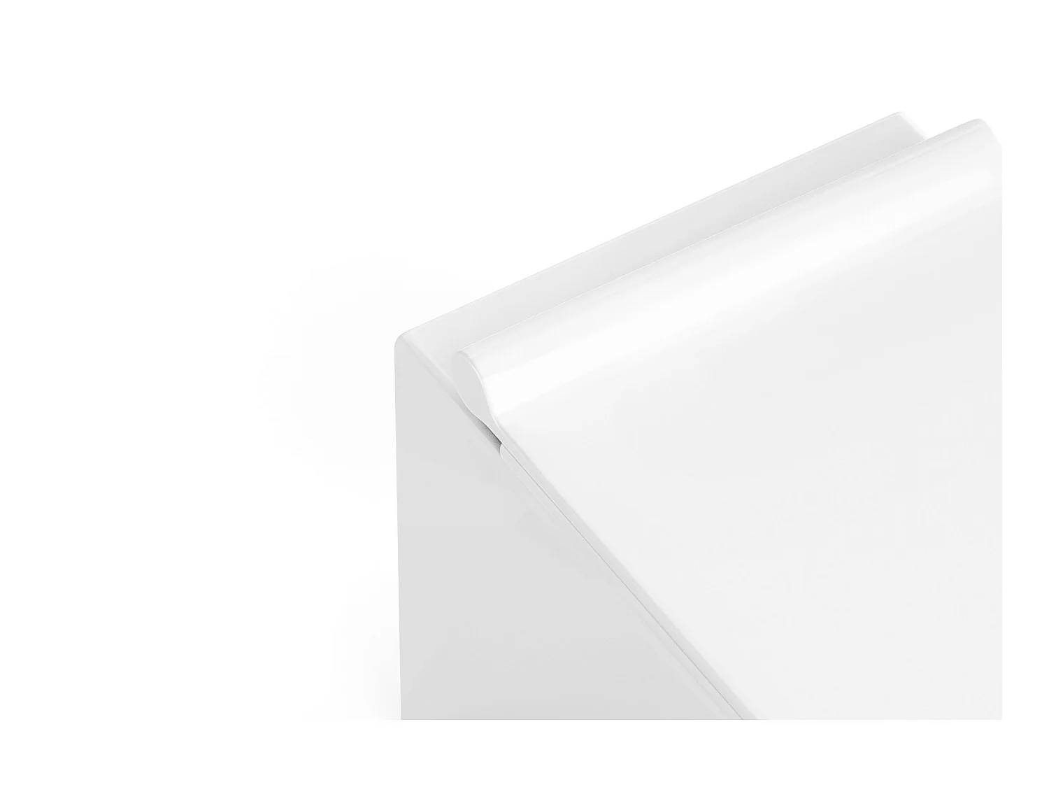 Pack WC suspendu blanc avec bâti-support décoratif - CLEMONA