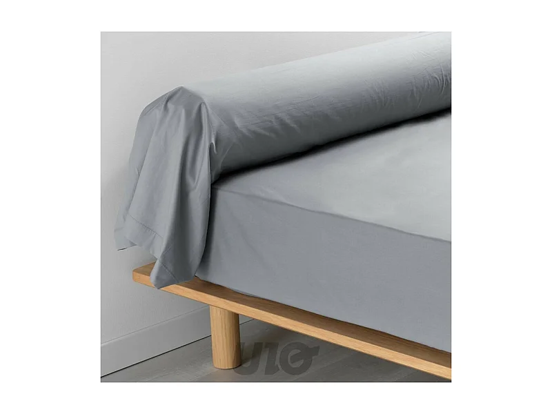 Taie de Traversin "Percaline" 85x185cm Gris