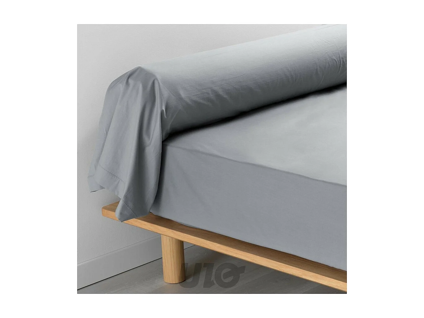 Taie de Traversin "Percaline" 85x185cm Gris