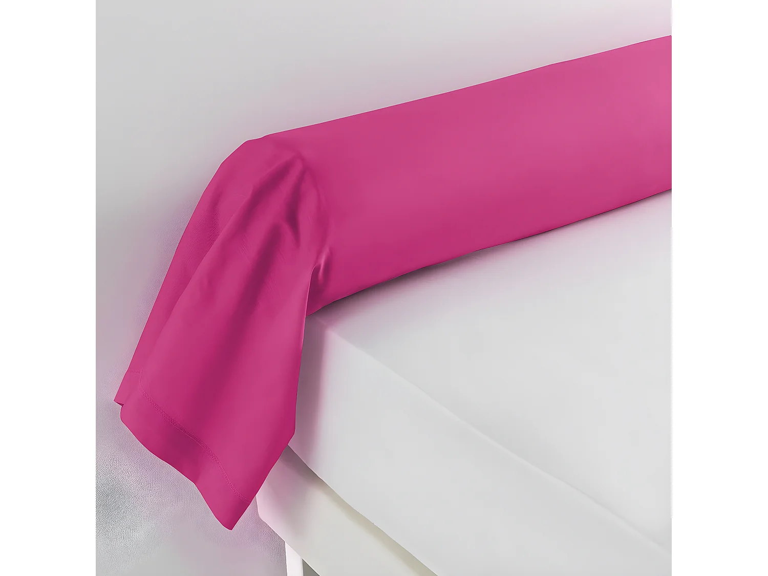 Taie de Traversin "Lina" 85x185cm Bois de Rose