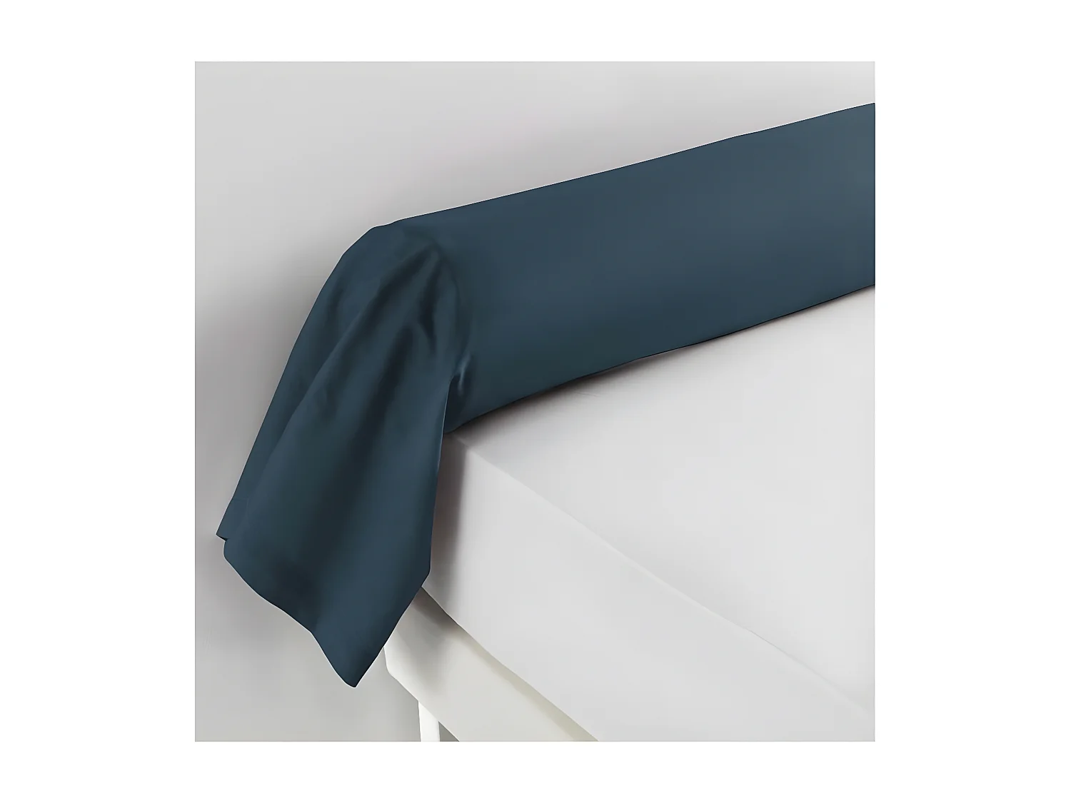 Taie de Traversin "Lina" 85x185cm Bleu Nuit