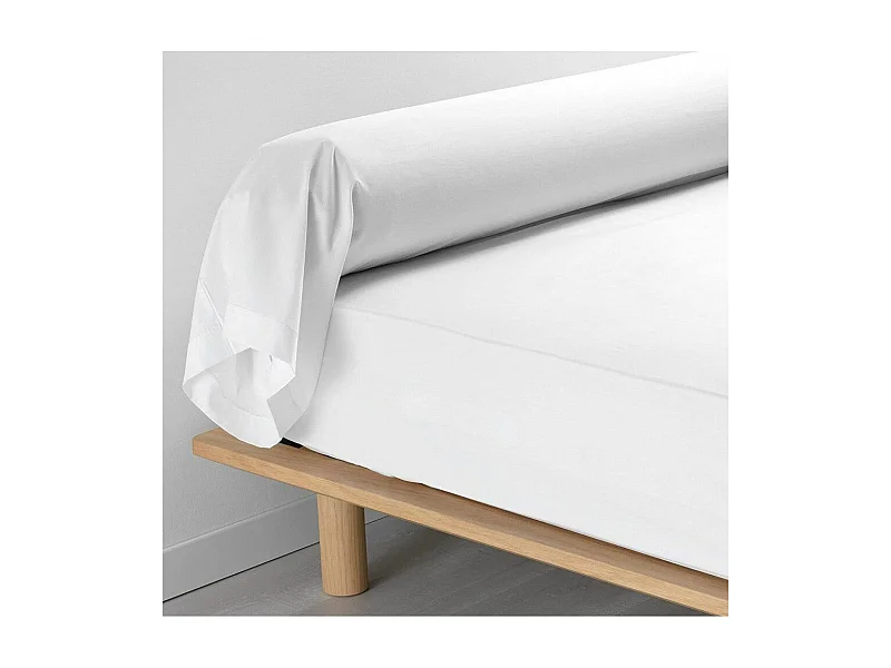 Taie de Traversin "Percaline" 85x185cm Blanc