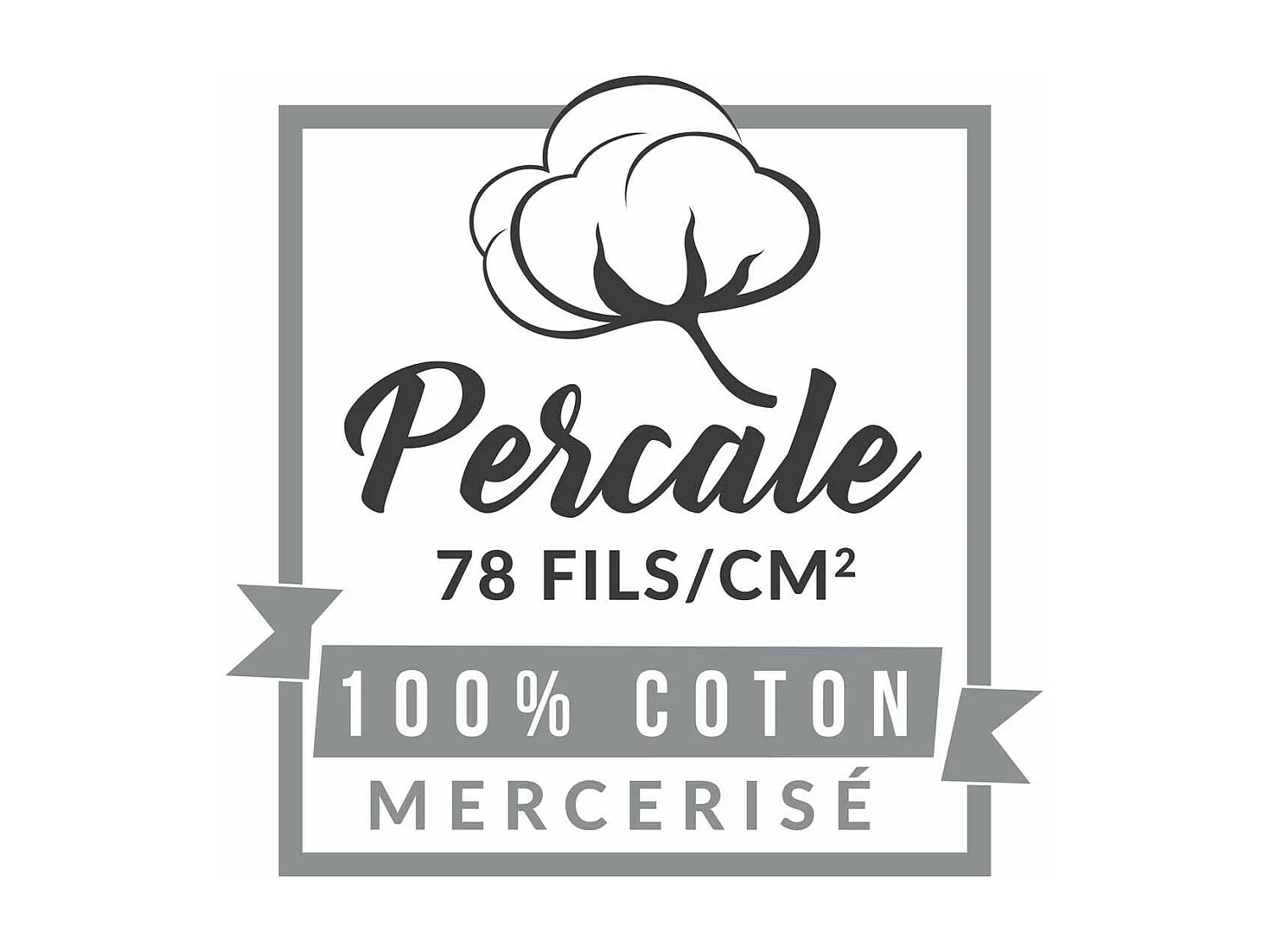 Taie de Traversin "Percaline" 85x185cm Blanc