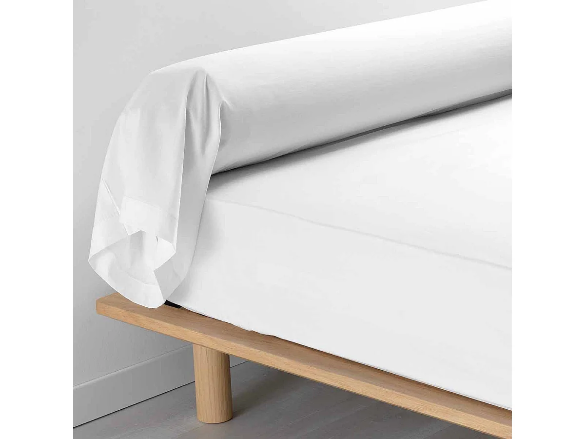 Taie de Traversin "Percaline" 85x185cm Blanc