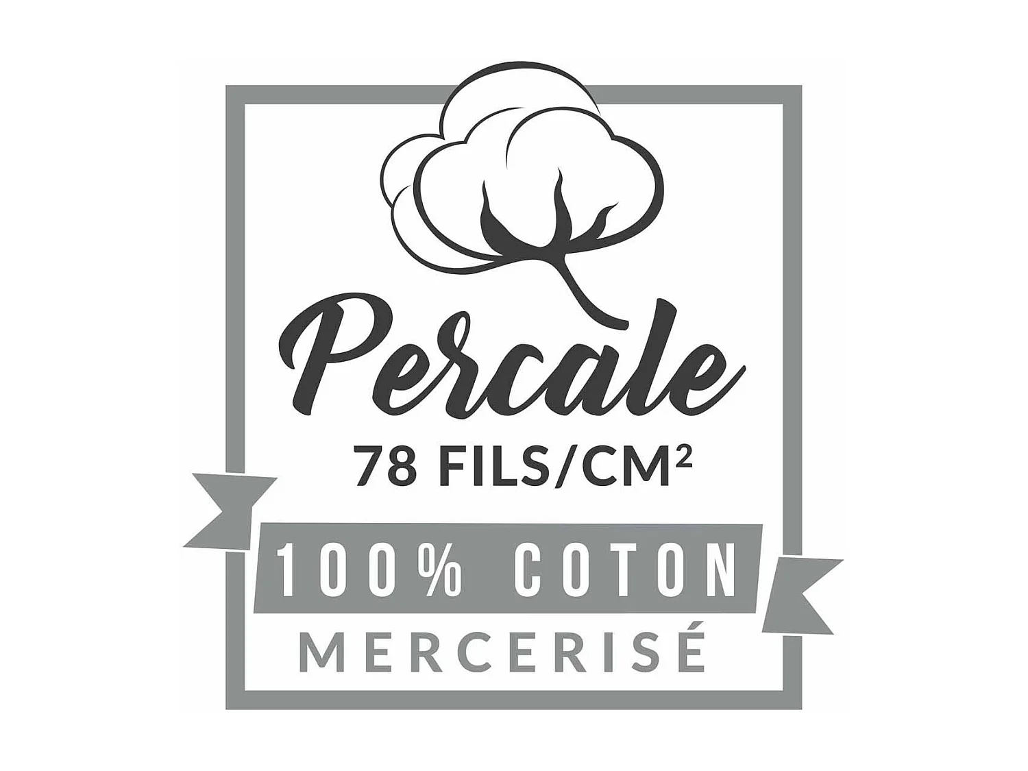 Taie de Traversin "Percaline" 85x185cm Blanc