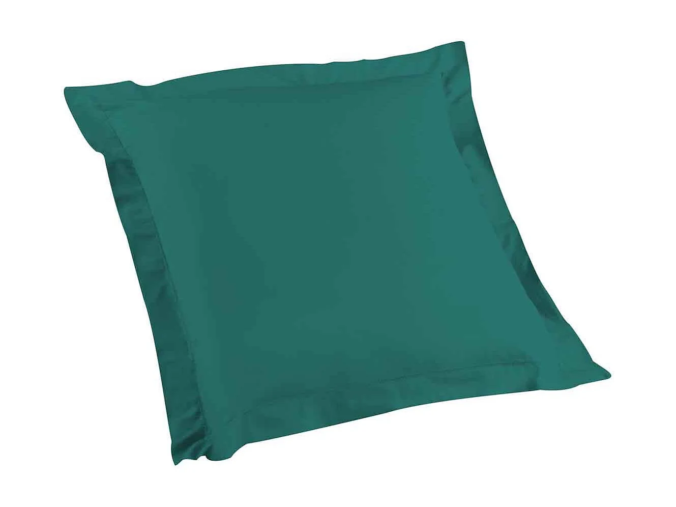 Taie d'Oreiller en Coton Bio "Biolina" 63x63cm Émeraude