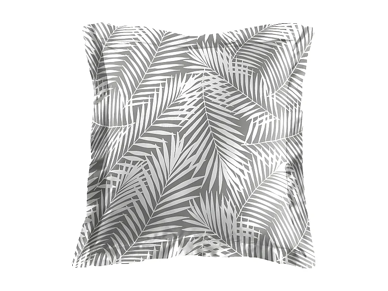 Taie d'Oreiller en Coton "Botania" 63x63cm Gris