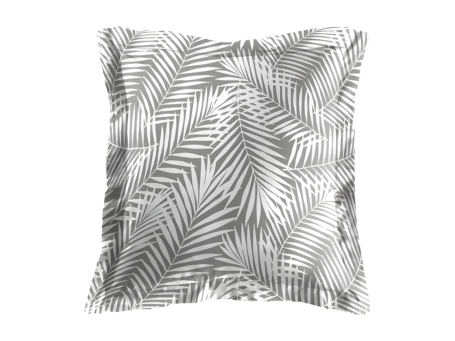 Taie d'Oreiller en Coton "Botania" 63x63cm Gris