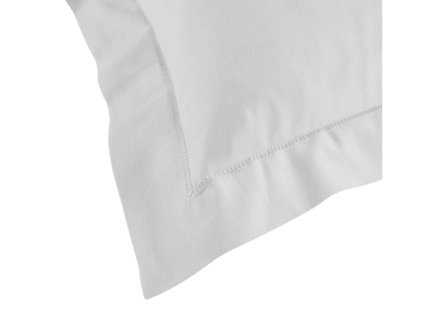 Taie d'Oreiller en Coton Bio "Biolina" 63x63cm Blanc