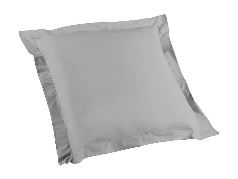 Taie d'Oreiller en Coton Bio "Biolina" 63x63cm Gris