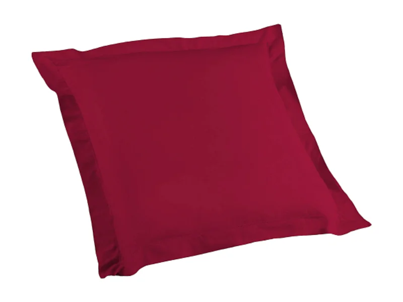 Taie d'Oreiller en Coton Bio "Biolina" 63x63cm Bordeaux