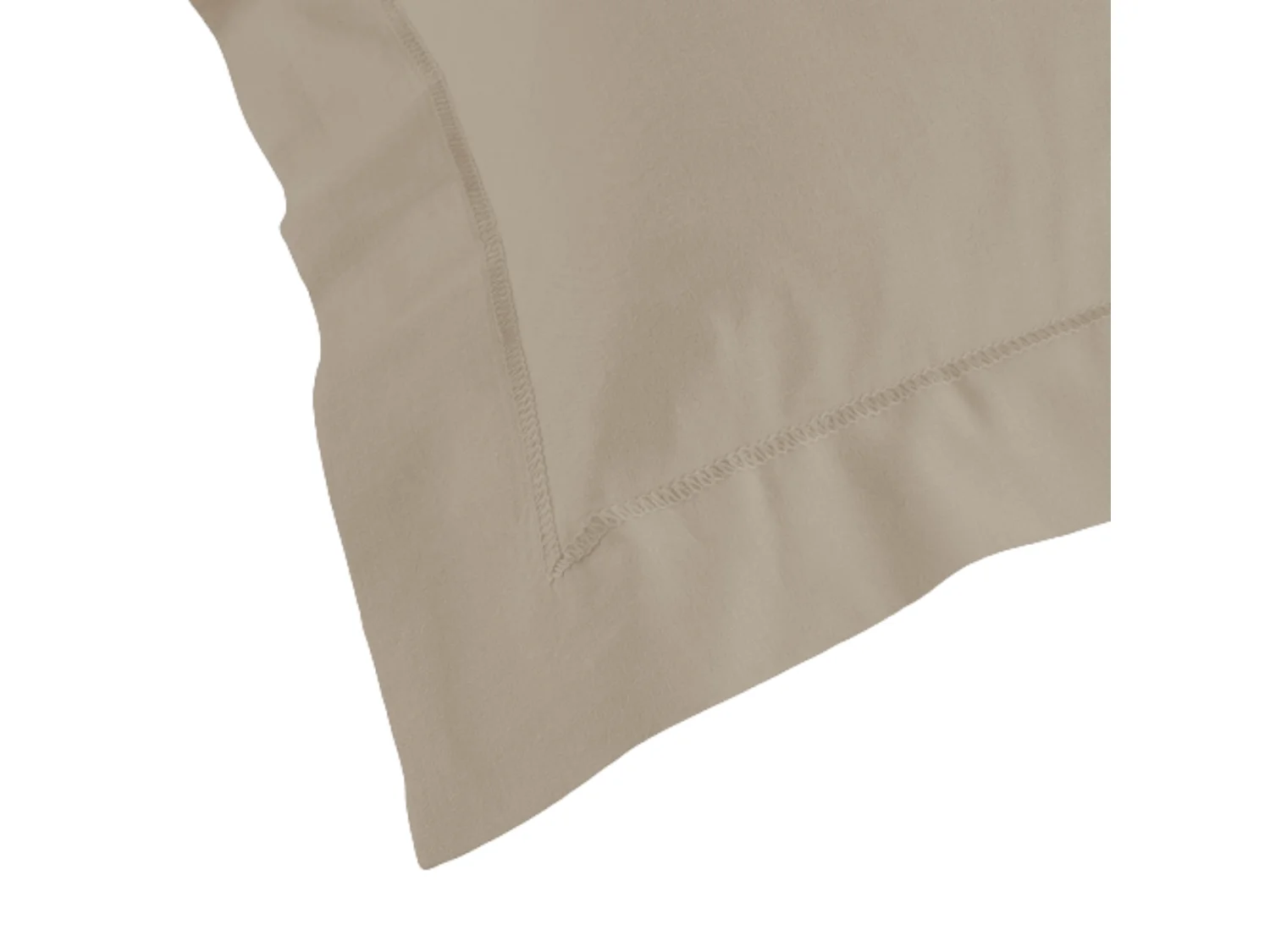 Taie d'Oreiller en Coton Bio "Biolina" 63x63cm Taupe