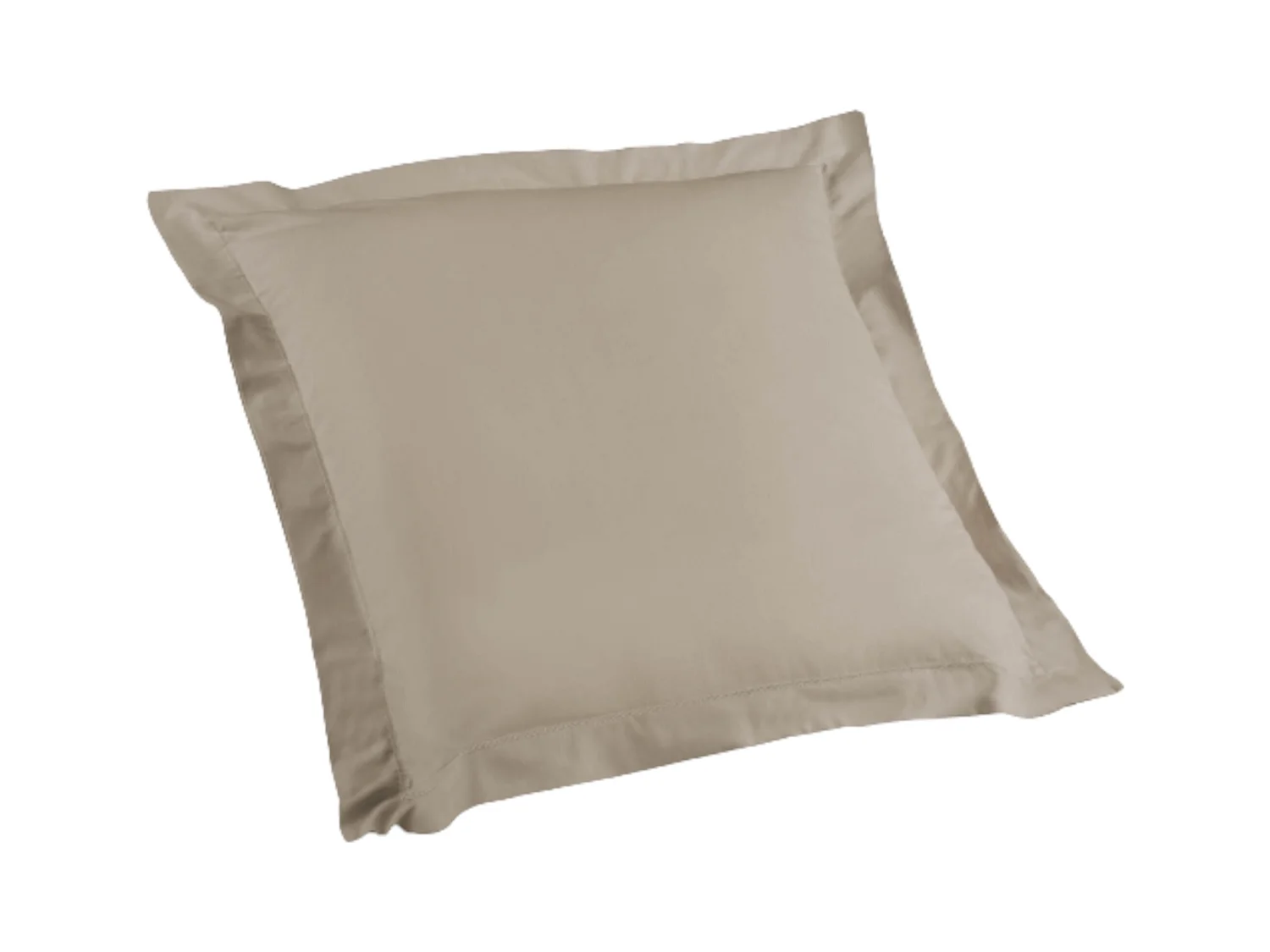 Taie d'Oreiller en Coton Bio "Biolina" 63x63cm Taupe