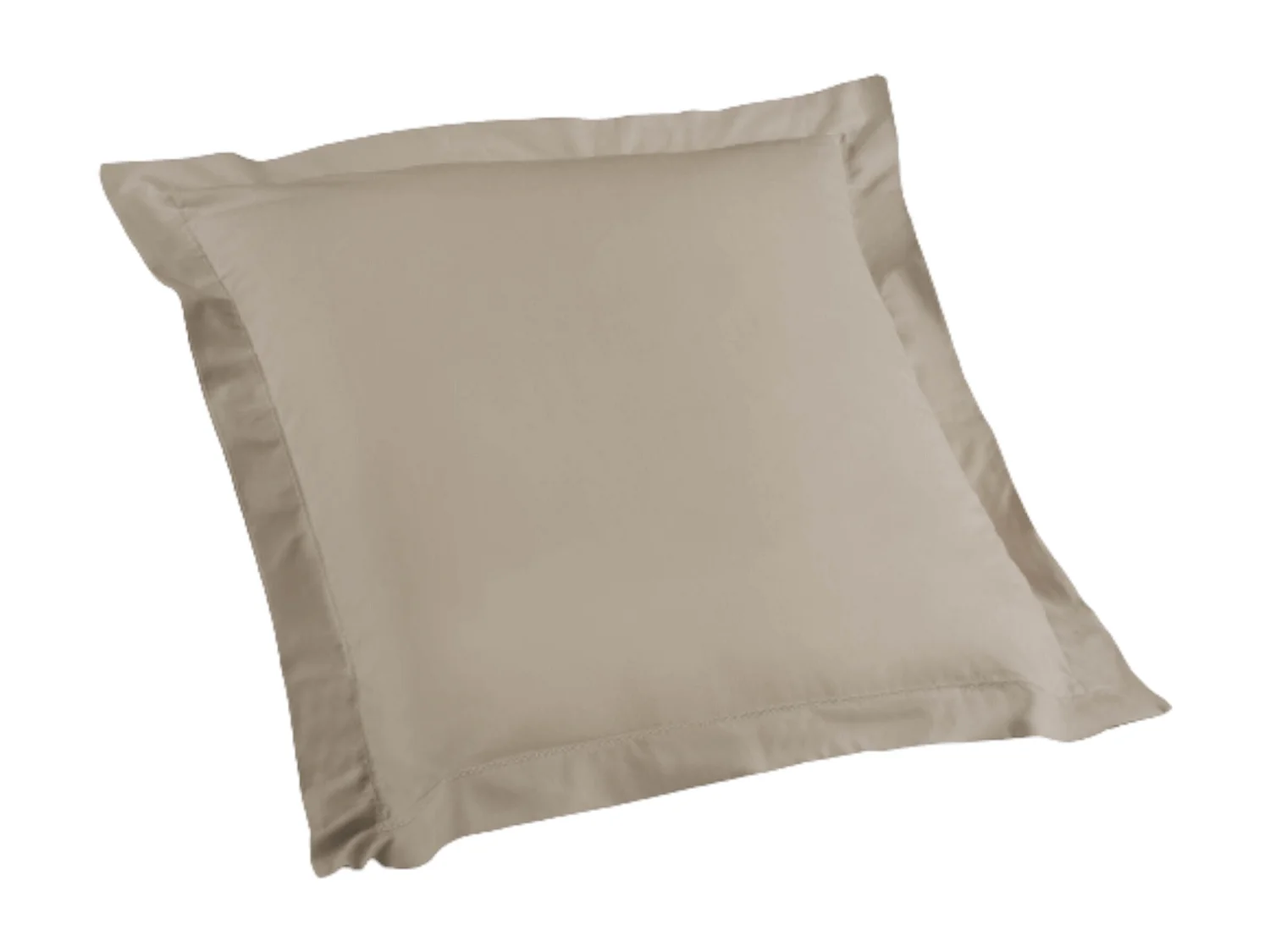 Taie d'Oreiller en Coton Bio "Biolina" 63x63cm Taupe