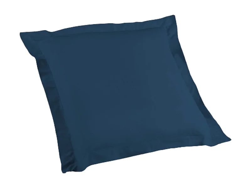 Taie d'Oreiller en Coton Bio "Biolina" 63x63cm Bleu Nuit