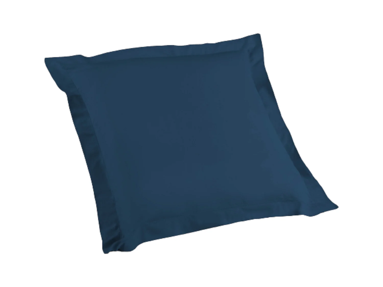 Taie d'Oreiller en Coton Bio "Biolina" 63x63cm Bleu Nuit