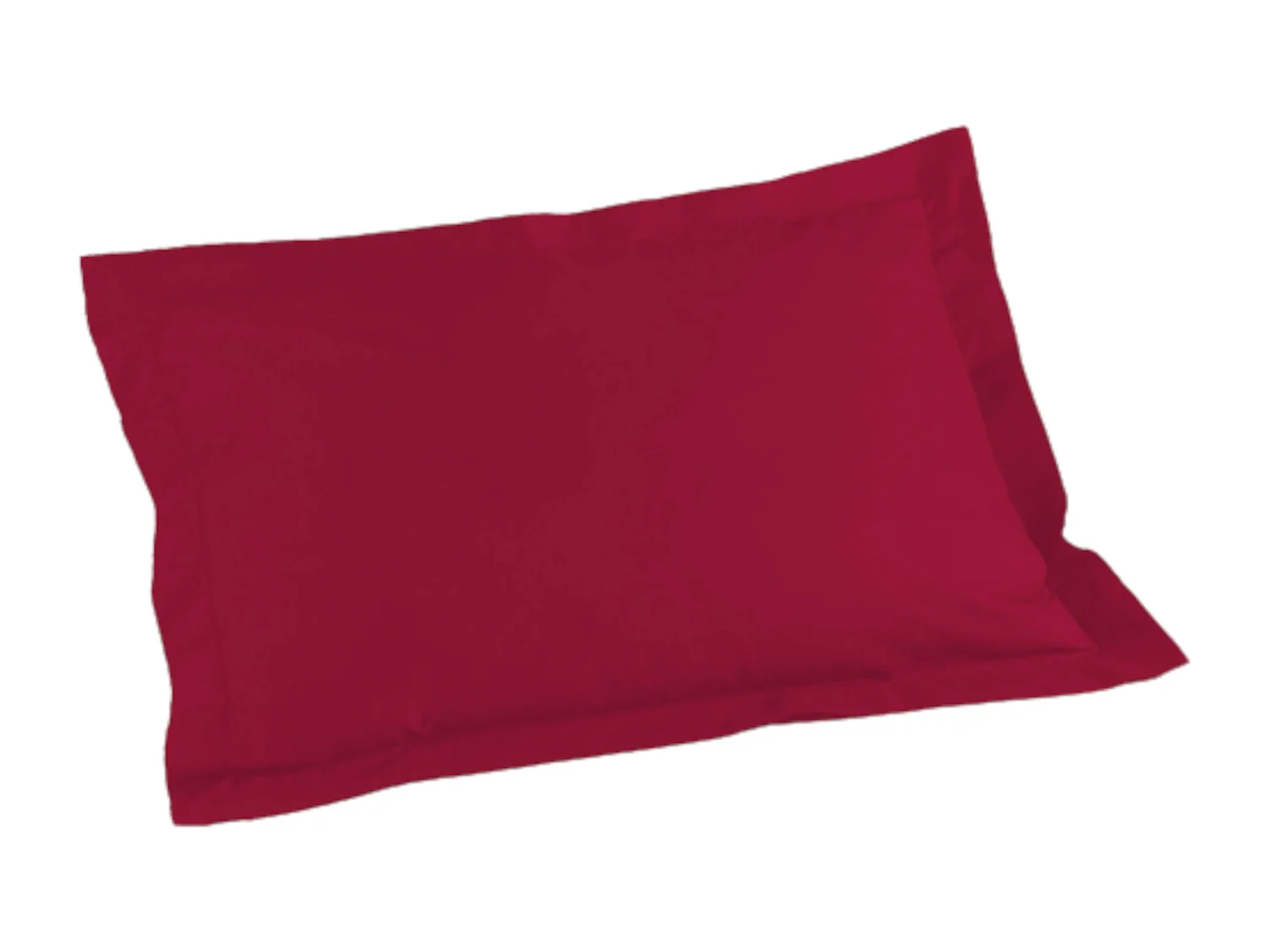 Taie d'Oreiller en Coton Bio "Biolina" 50x70cm Bordeaux