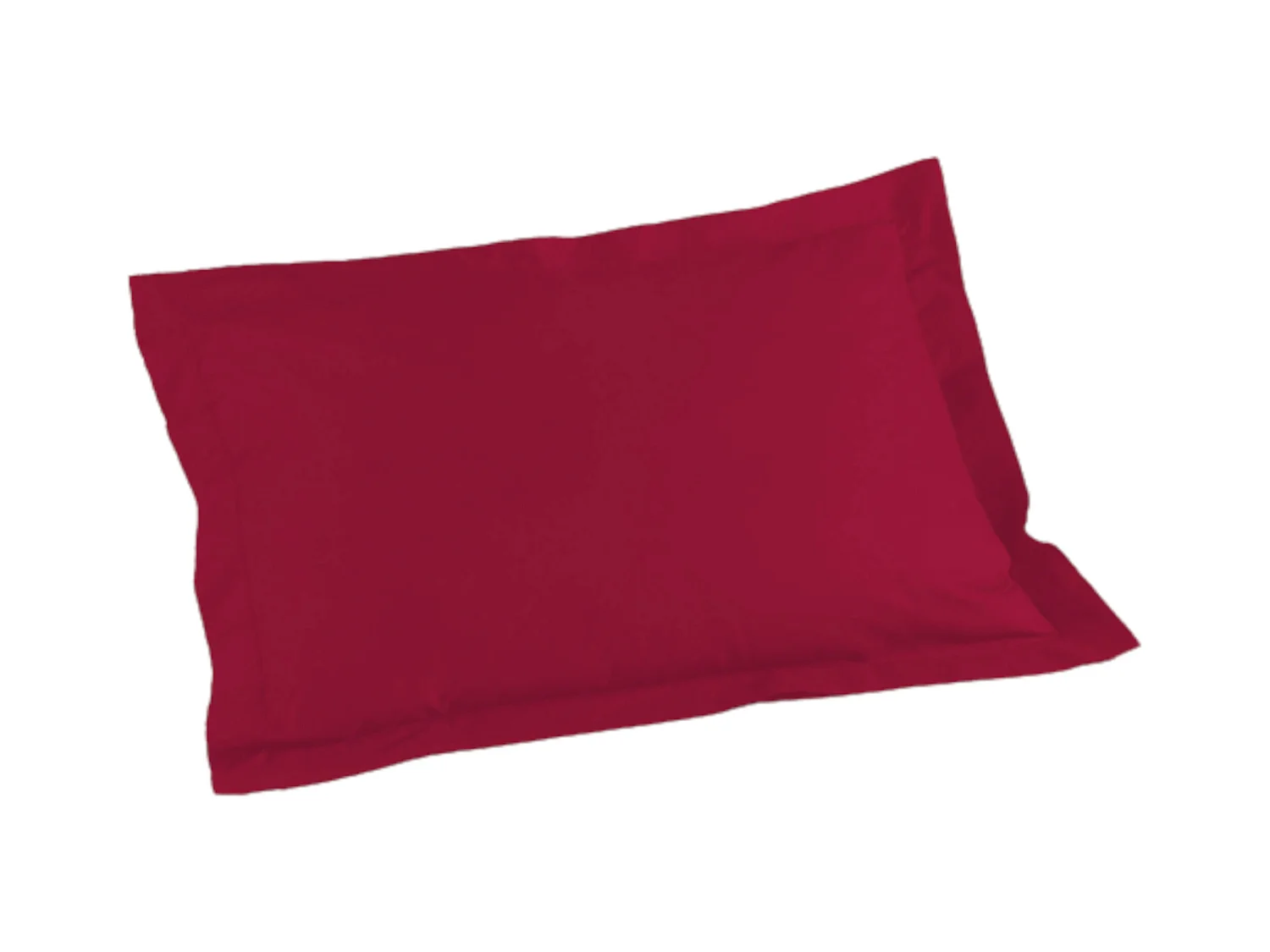 Taie d'Oreiller en Coton Bio "Biolina" 50x70cm Bordeaux