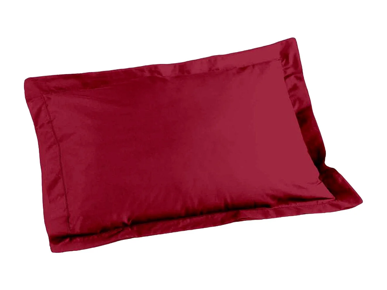 Taie d'Oreiller en Coton Bio "Biolina" 50x70cm Bordeaux