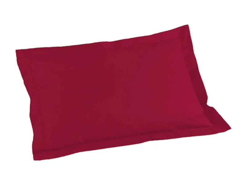 Taie d'Oreiller en Coton Bio "Biolina" 50x70cm Bordeaux