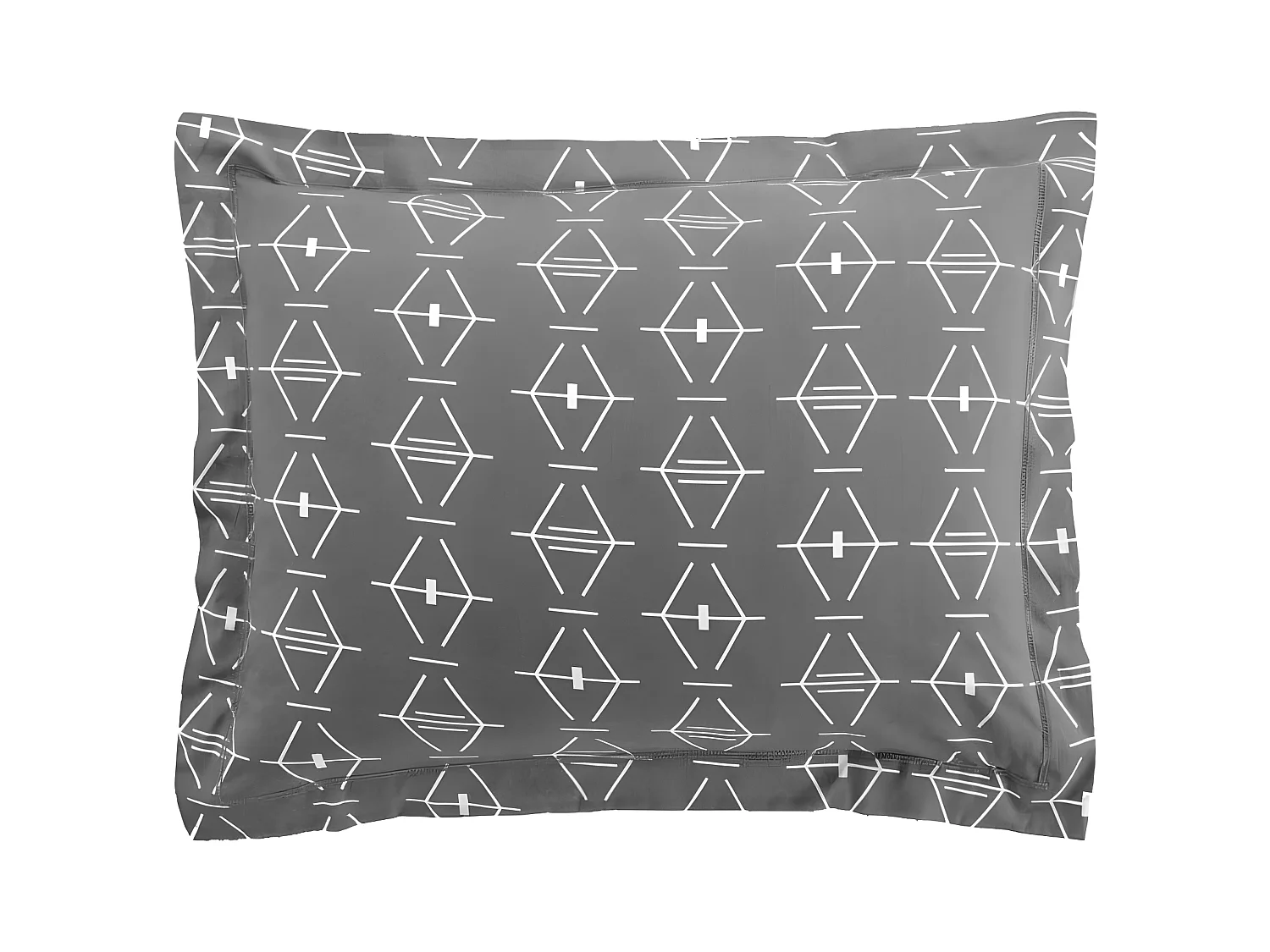 Taie d'Oreiller en Coton "Aristide" 50x70cm Anthracite