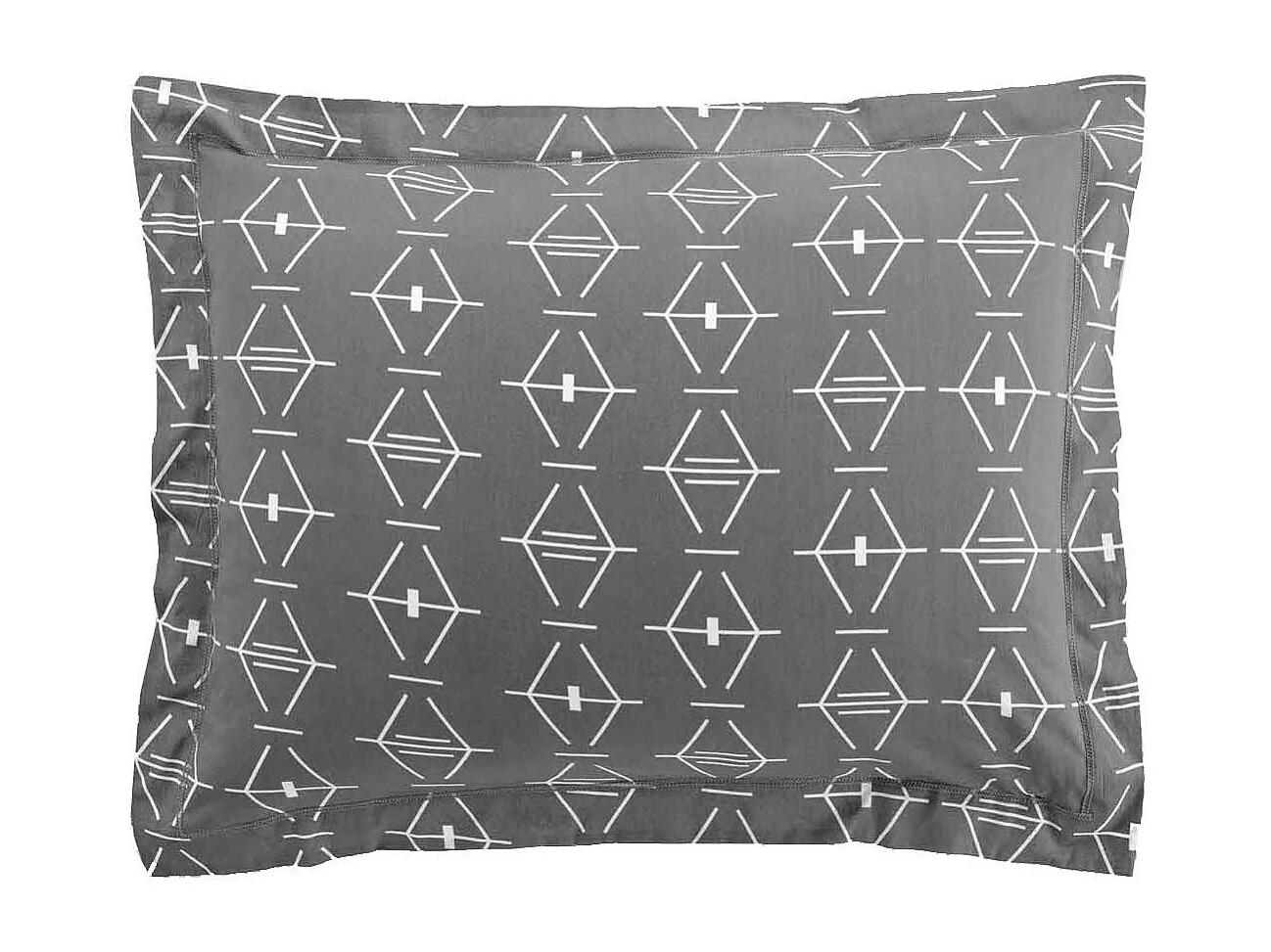 Taie d'Oreiller en Coton "Aristide" 50x70cm Anthracite