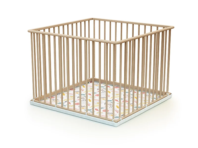 Box bambini legno - Faggio natural - 70 x 100 cm