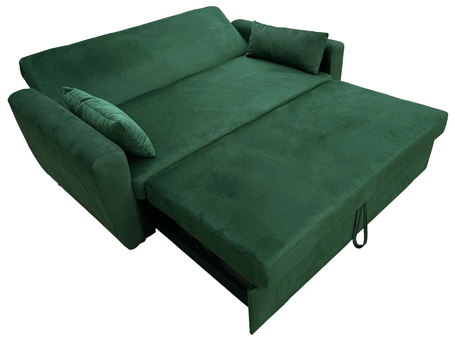 MATT 2-persoons groen fluwelen slaapbank