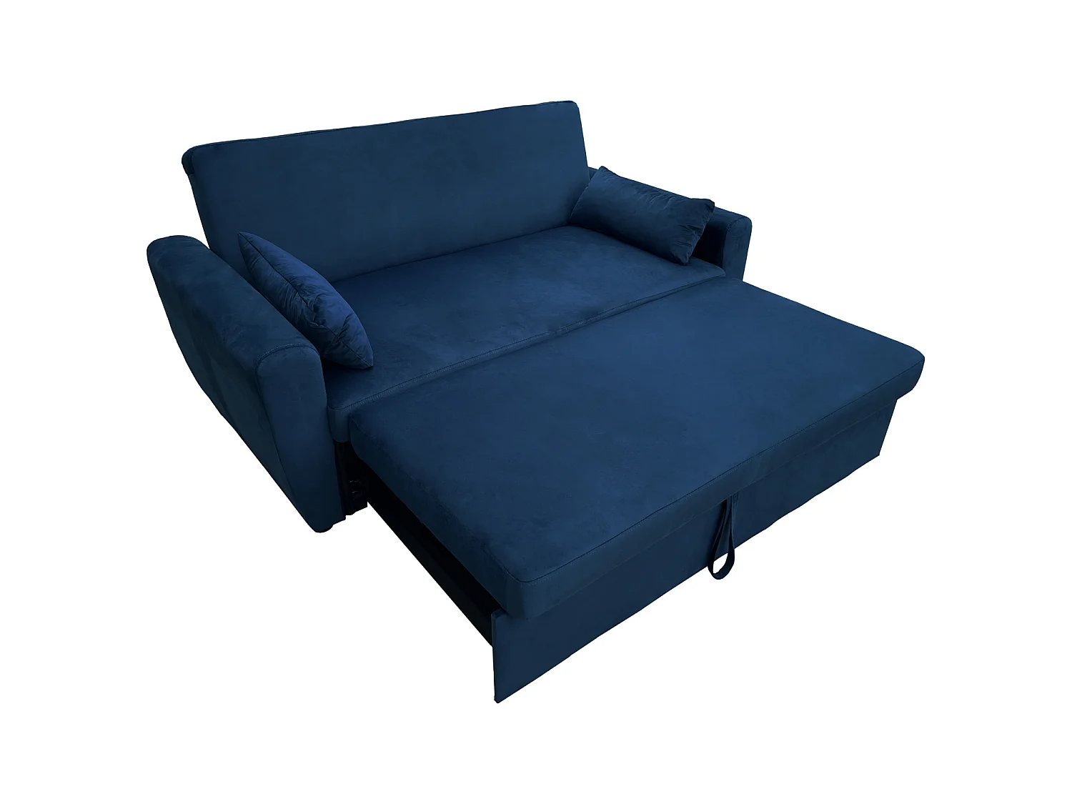 MATT 2 zits slaapbank blauw fluweel